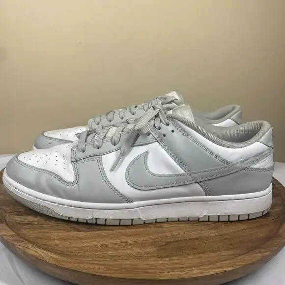 Nike Dunk Low Grey Fog Mens White And Grey Size 14 Low Top Shoes Sneakers - Picture 2 of 10